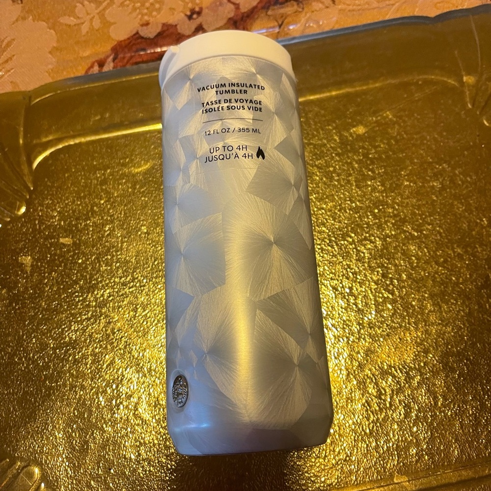 Starbucks tumbler.